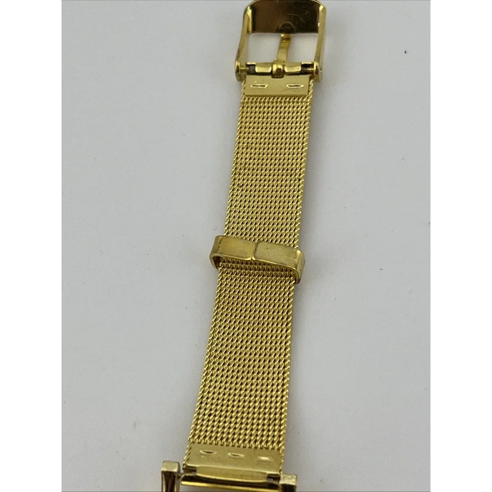 Soki‎ Watch Women 30mm Gold Case Mesh Metal Band- New Battery